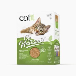 Catit - Litière agglomérante Go Natural bois - Sans parfum